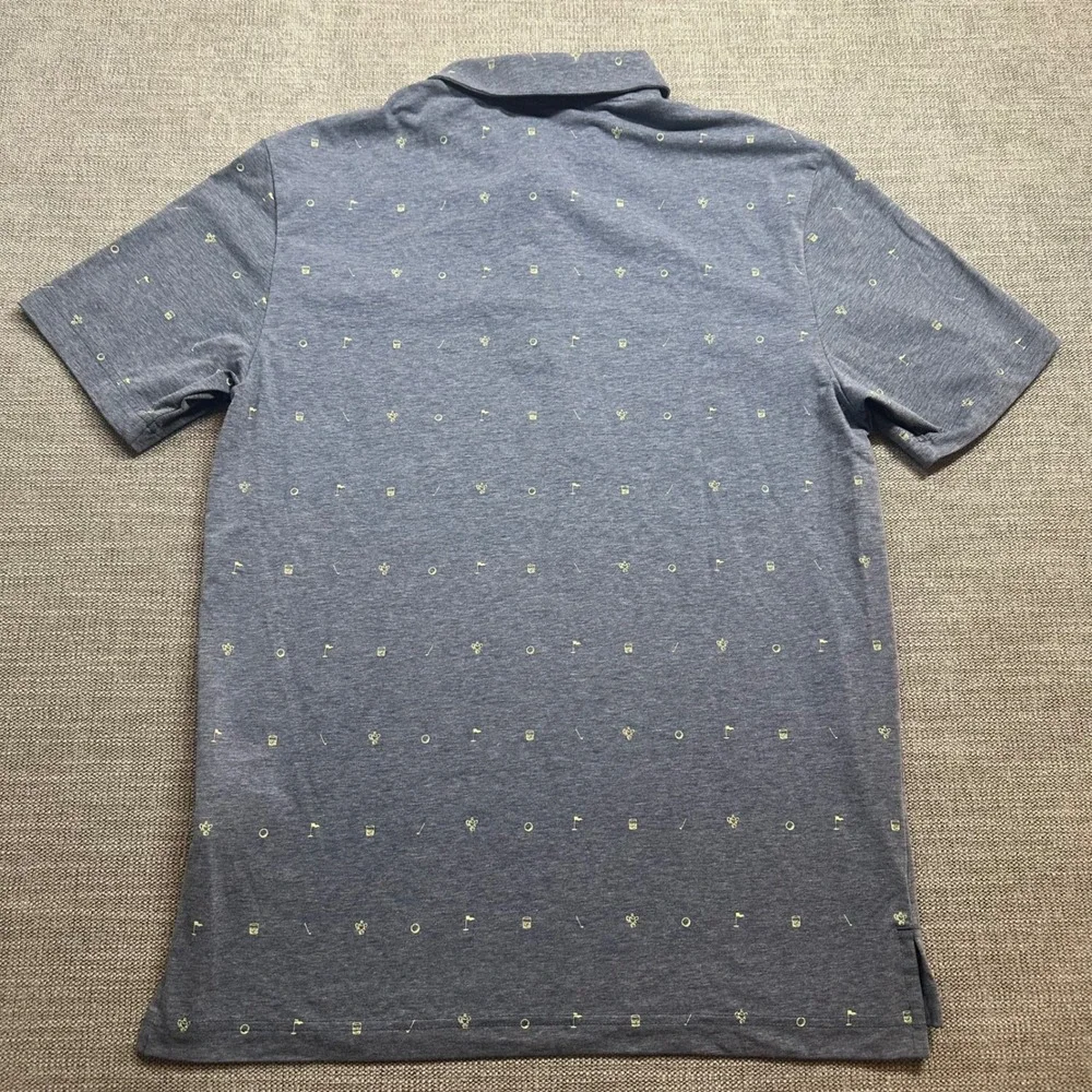 Adidas Golf Polo Men‎ Small Blue Primegreen 1914 Embroidered Logo Shirt